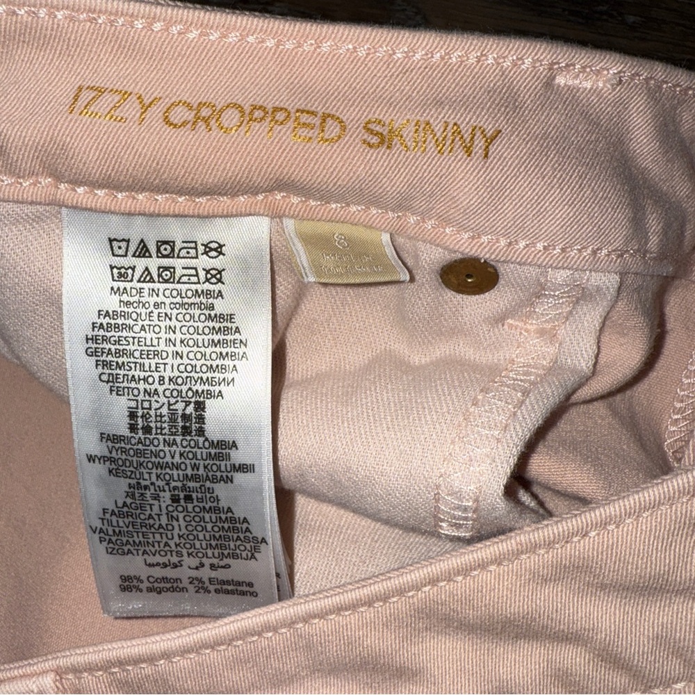Michael Kors Blush Izzy Cropped Skinny Jeans - Picture 6 of 7